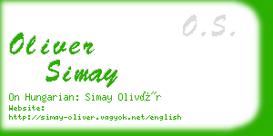 oliver simay business card